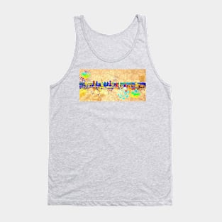 Los Angeles Skyline Grunge Tank Top